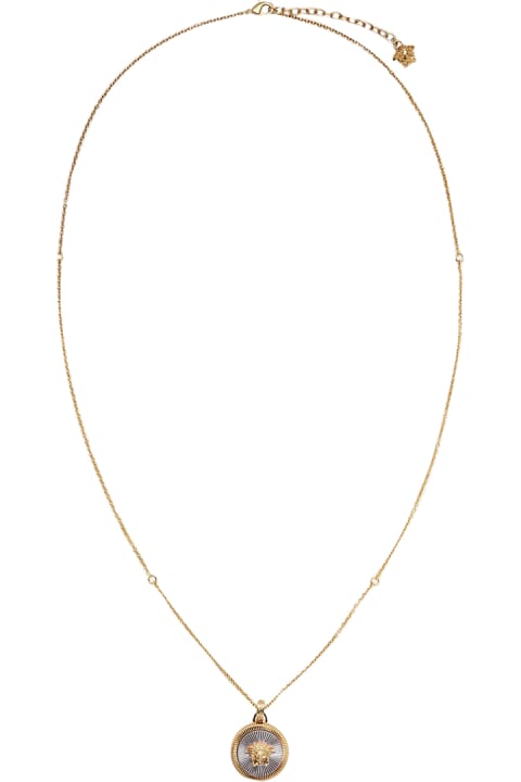 Jewelry for Women Versace Medusa Gold Brass Necklace