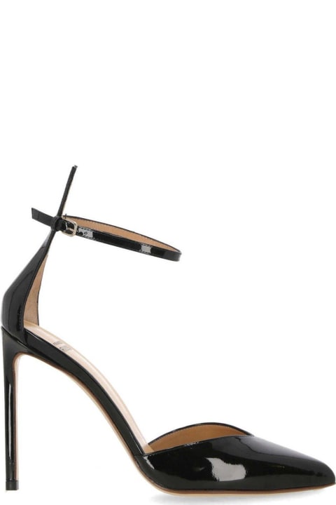 Francesco Russo High-Heeled Shoes for Women Francesco Russo Pointed-toe Ankle Strap Pumps