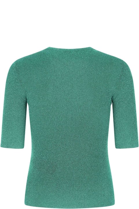Saint Laurent Fleeces & Tracksuits for Women Saint Laurent Green Viscose Blend Top