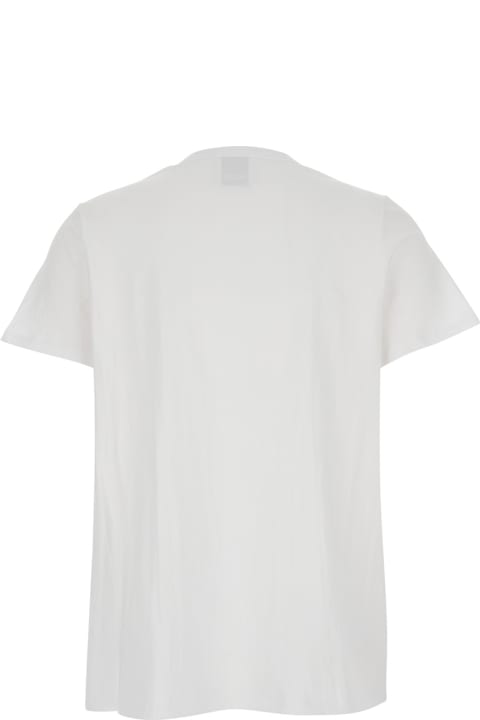 Allude for Men Allude White Crewneck T-shirt In Cotton Woman