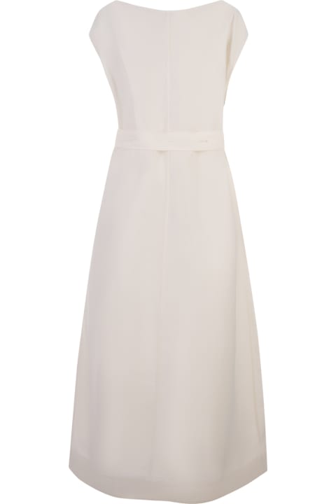 Fabiana Filippi Dresses for Women Fabiana Filippi White Viscose And Linen Dress