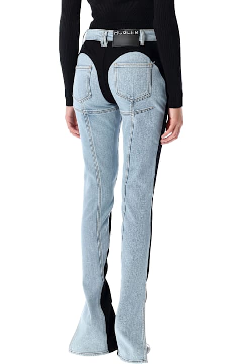 Mugler Jeans for Women Mugler Bi-color Skinny Jeans