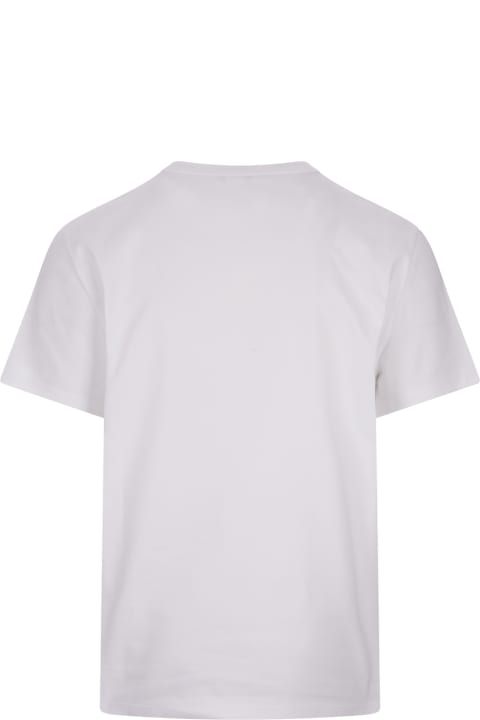 Topwear for Men Alexander McQueen White T-shirt With Two-tone Logo