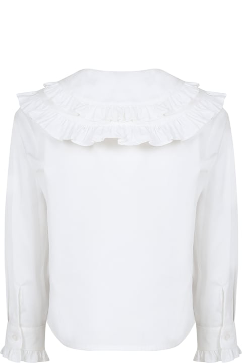 ガールズ Philosophy di Lorenzo Serafini Kidsのシャツ Philosophy di Lorenzo Serafini Kids White Shirt For Girl With Logo