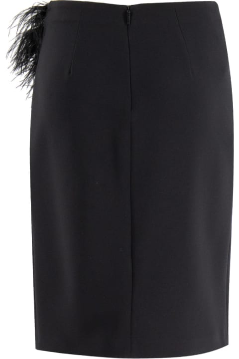 Pinko Skirts for Women Pinko Skirt With Feathers And Sequins