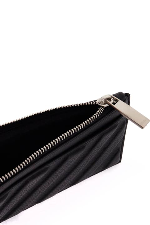 Off-White Wallets for Men Off-White Leather Diag Card Holder