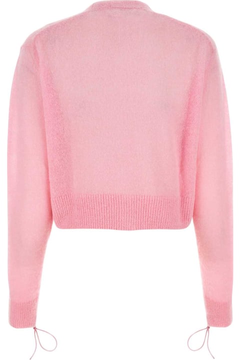 Cecilie Bahnsen Sweaters for Women Cecilie Bahnsen Pink Alpaca Blend Cardigan