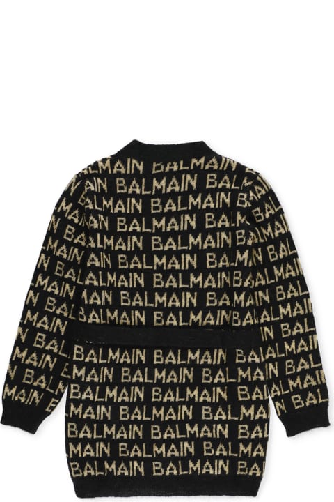 Topwear for Girls Balmain Cardigan With Logo