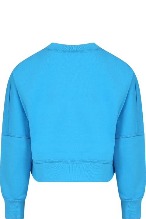 Fashion for Women Dsquared2 Light Blue Sweat-shirt For Boy With Logo