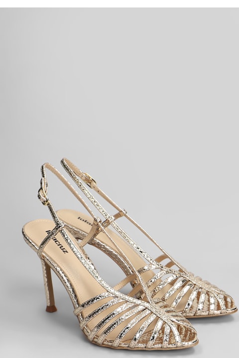 Homeware Lola Cruz Diana 95 Sandals In Platinum Leather
