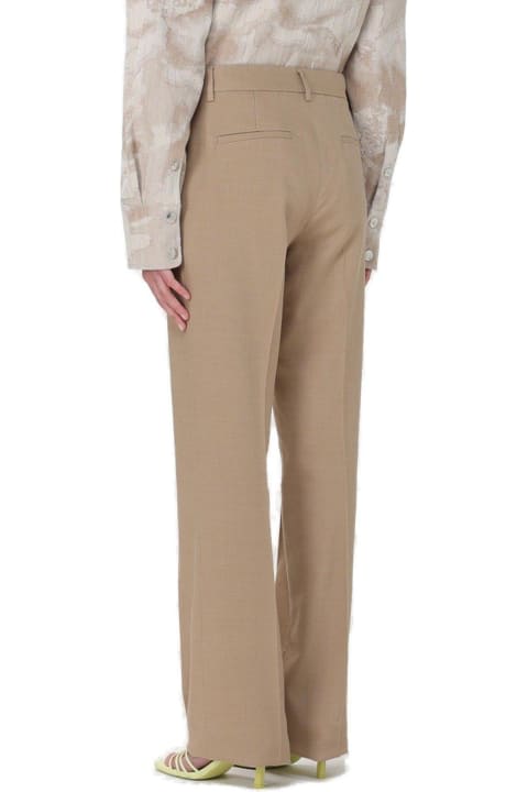 ウィメンズ MSGMのパンツ＆ショーツ MSGM Straight-leg Pleated Tailored Trousers MSGM