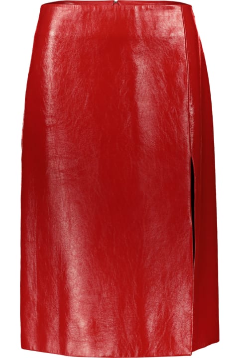 ウィメンズ新着アイテム Balenciaga Leather Skirt
