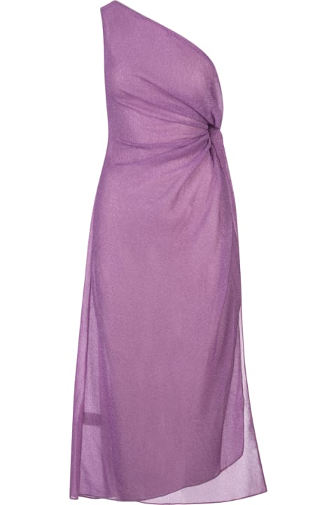 Oseree for Women Oseree Wisteria Lumiere One-shoulder Midi Dress
