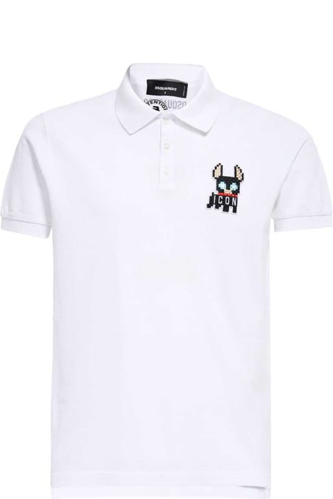 Fashion for Men Dsquared2 Short Sleeve Cotton Polo Shirt