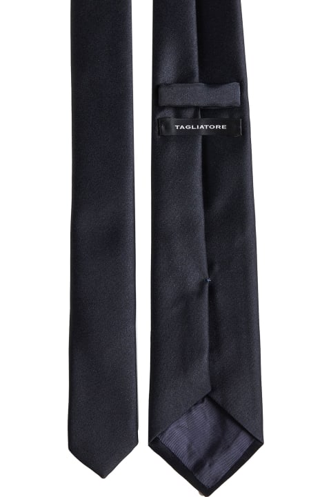 Ties for Men Tagliatore Blue Classic-style Tie In Polyester Man