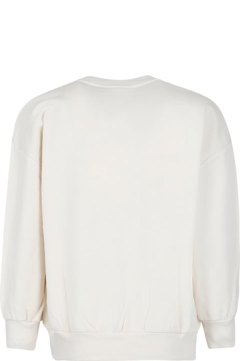 Mini Rodini Sweaters & Sweatshirts for Boys Mini Rodini Ivory Sweatshirt For Kids With Tennis Racket