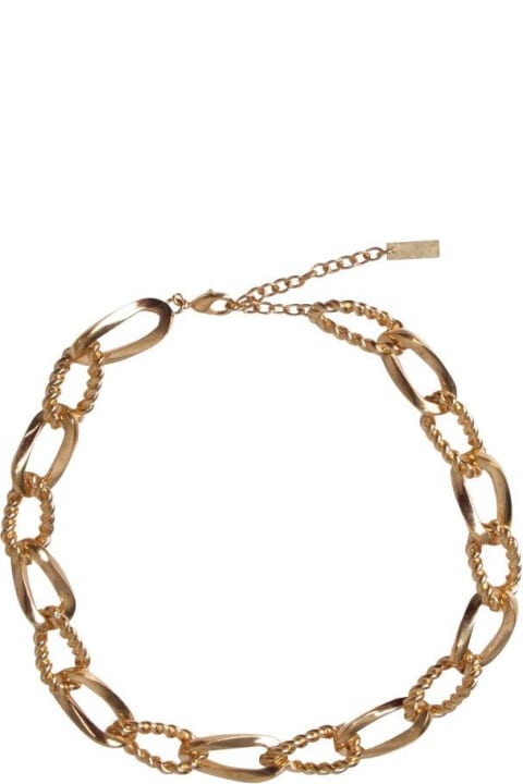 Saint Laurent Necklaces for Women Saint Laurent Logo Detailed Chain-link Necklace