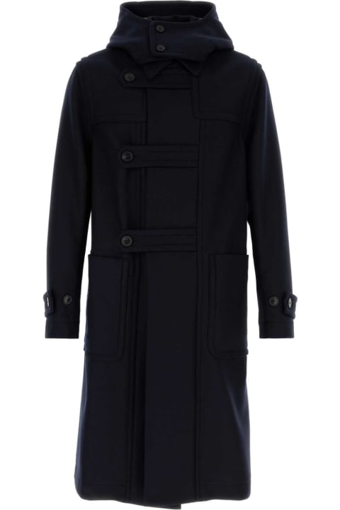 Dries Van Noten Coats & Jackets for Men Dries Van Noten Midnight Blue Blend Ragnar Coat