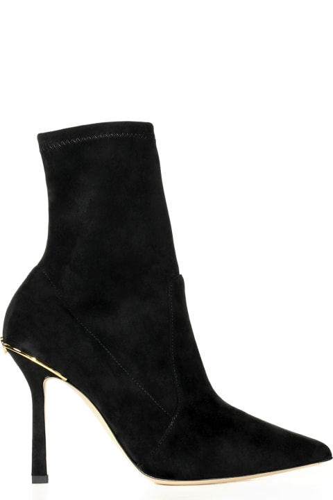 Ankle Boot In Stretch Suede