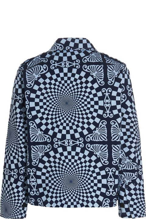 Bluemarble Coats & Jackets for Men Bluemarble 'folk Checkerboard' Jacket