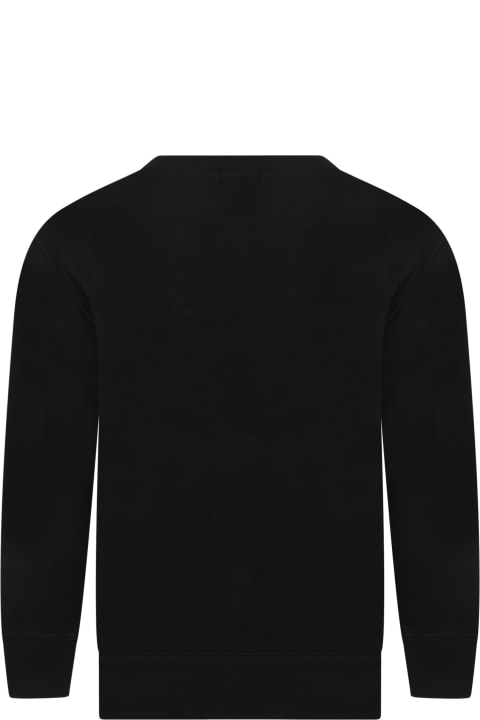 أدوات منزلية Ralph Lauren Black Sweatshirt For Boy With Pony Logo