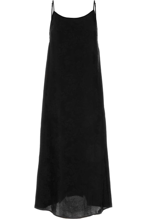ワンピース UMA WANG Black viscose blend Anaya dress (UW5081 UW900) Uma Wang Black Viscose Blend Anaya Dress | italist