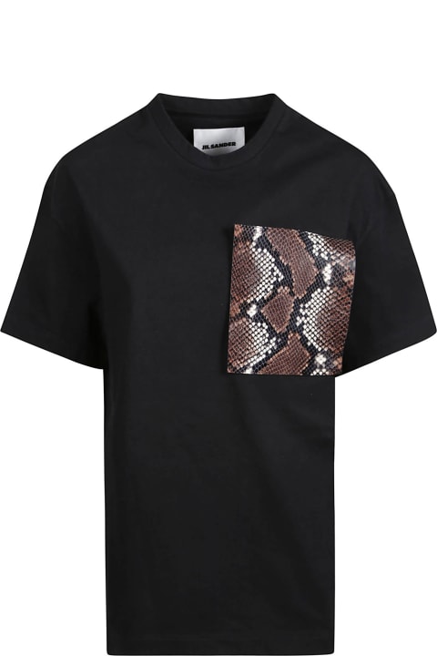 Jil Sander Topwear for Women Jil Sander Snake Patch T-shirt
