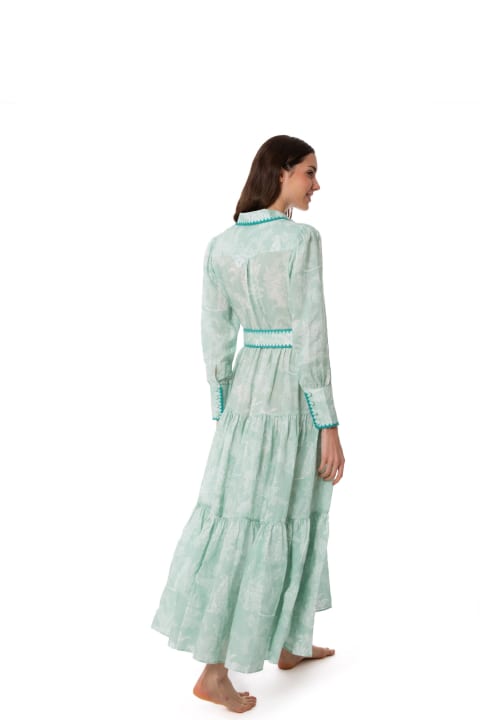 Homeware MC2 Saint Barth Woman Linen Long Dress