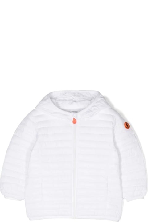 Save the Duck Coats & Jackets for Kids Save the Duck White Nene Lightweight Down Jacket