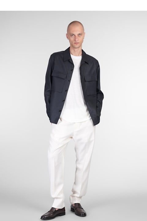 Shirts for Men Zegna Shirt In Black Linen