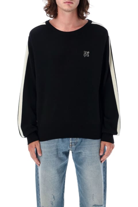 Palm Angels Sweaters for Men Palm Angels Pa Monogram Track Sweater