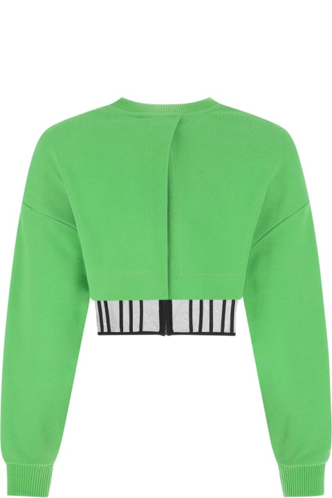 Sale for Women Alexander McQueen Grass Green Cotton Sweatshirt