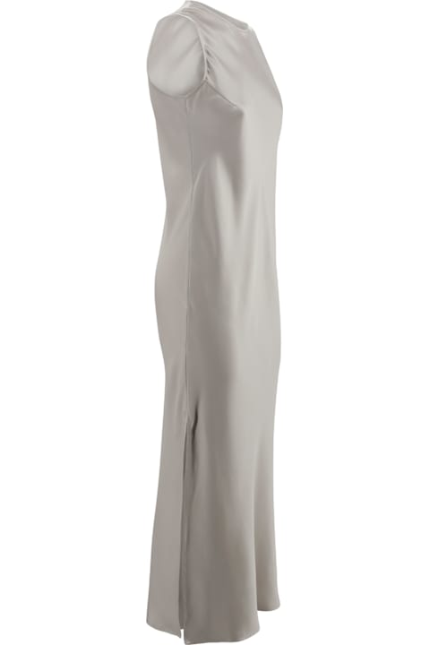 Herno Dresses for Women Herno Satin Long Dress