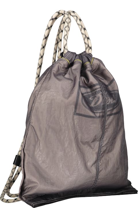 أدوات منزلية Diesel Gray Backpack In Soft Fabric