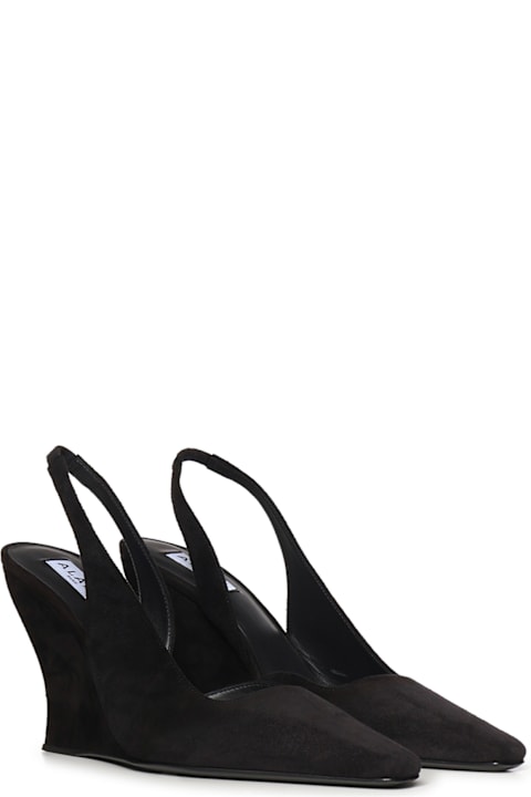 Alaia Wave Suede Slingback