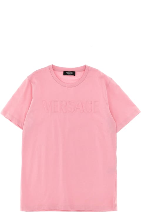 Versace T-Shirts & Polo Shirts for Boys Versace Embossed Logo T-shirt