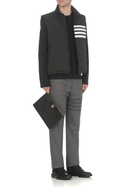 Thom Browne Clothing for Men Thom Browne Long Sleeve Wool T-shirt