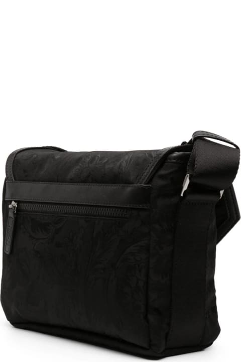 Versace Shoulder Bags for Men Versace Messenger Fabric Nylon Barocco