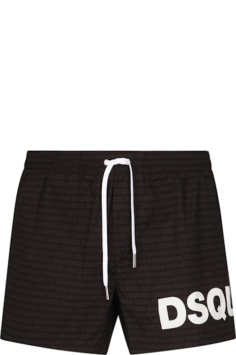 Dsquared2 Swimwear for Men Dsquared2 Midi Boxer With Logo