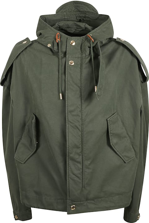 Homeware Alexander McQueen Drawstring Hood Wide Jacket