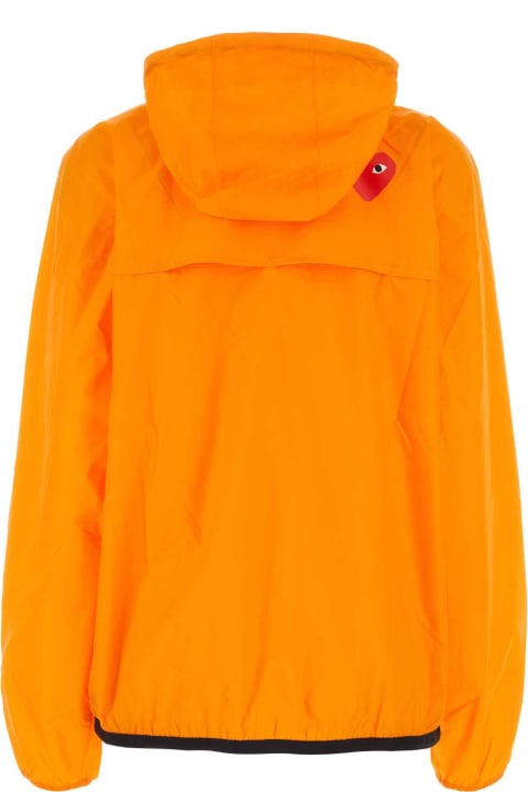 Comme des Garçons Play Clothing for Women Comme des Garçons Play Fluo Orange Nylon K-way