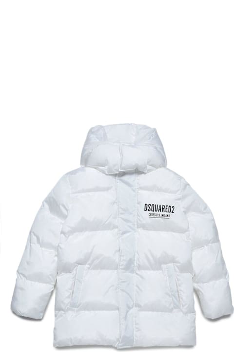 Dsquared2 Coats & Jackets for Boys Dsquared2 Logo Printed Hooded Jacket