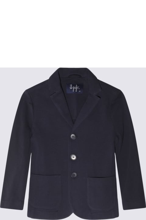 Il Gufo Coats & Jackets for Women Il Gufo Deep Blue Cotton Blazer