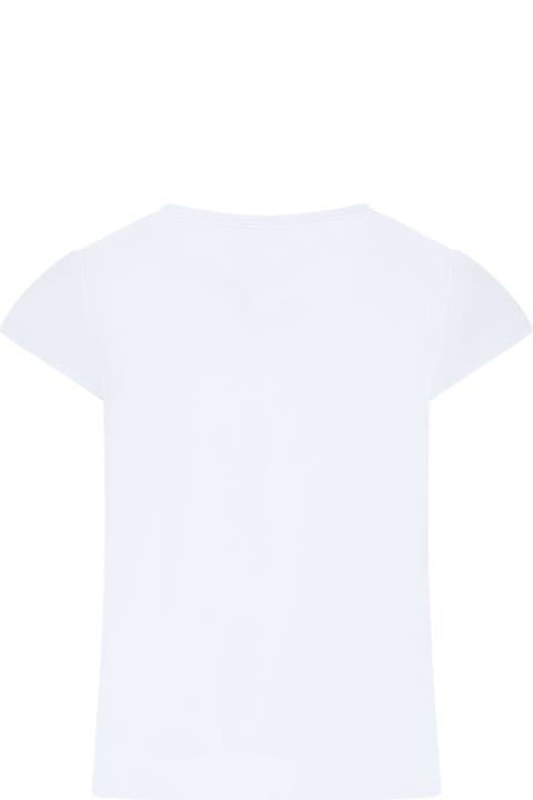Monnalisa for Kids Monnalisa White T-shirt For Girl With Minnie