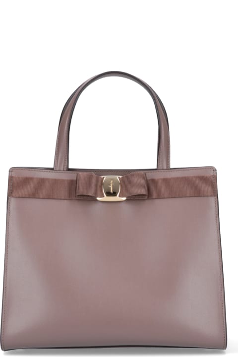 آخر صيحات الموضة من السيدات Ferragamo 'vara' Bow Tote Bag