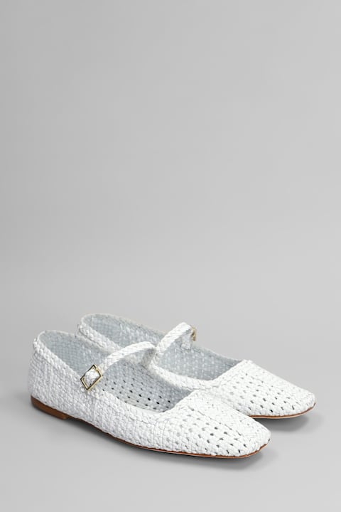 Fabio Rusconi Shoes for Women Fabio Rusconi Ballet Flats In White Leather
