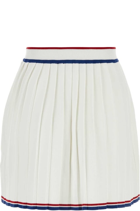 GCDS Skirts for Women GCDS White Viscose Blend Mini Skirt