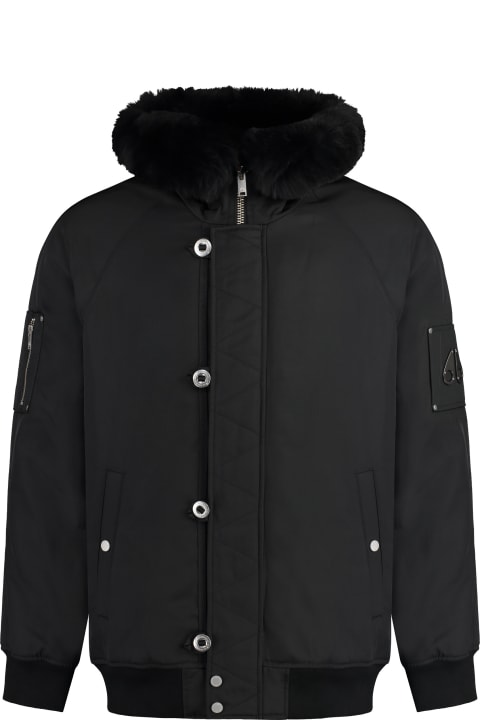 Moose Knuckles Coats & Jackets for Men Moose Knuckles Strathmore Nylon Bomber Jacket
