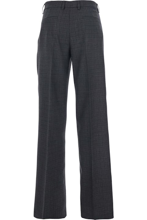 Mauro Grifoni for Men Mauro Grifoni Grey Pants With Belt Loops In Wool Woman