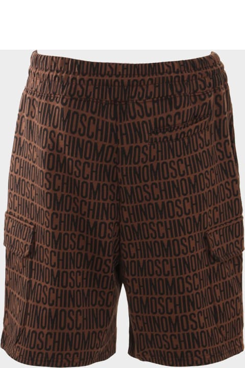メンズ Moschinoのボトムス Moschino Brown And Black Cotton Shorts